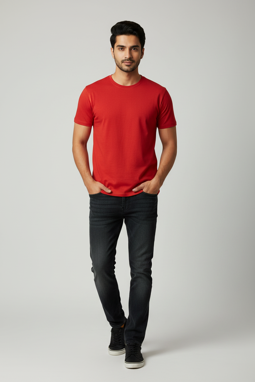 Red T-Shirt Model