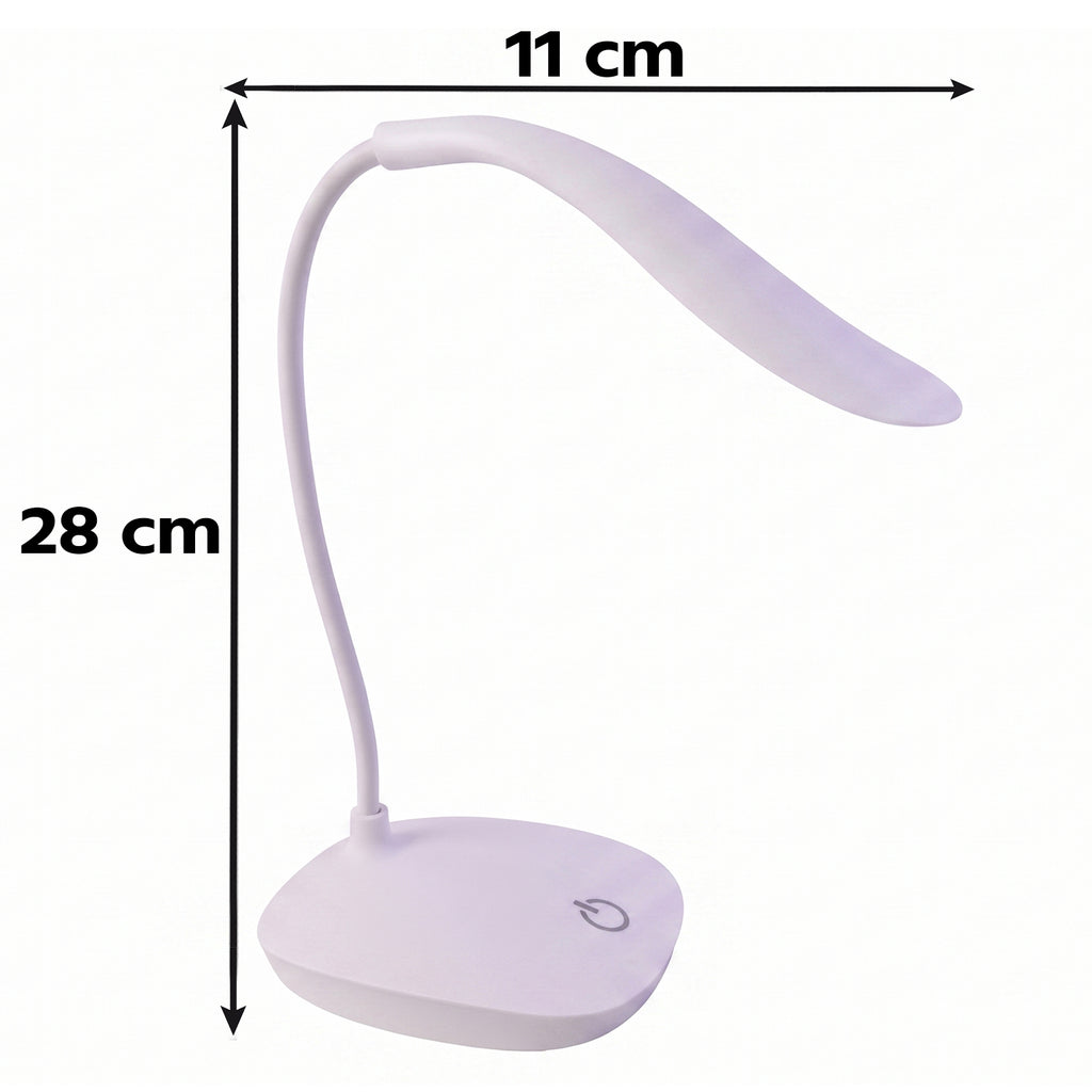 Led Desk Table Lamp Flexible Touch Dimmer Eye Care Reading Study Light (1 Pc)